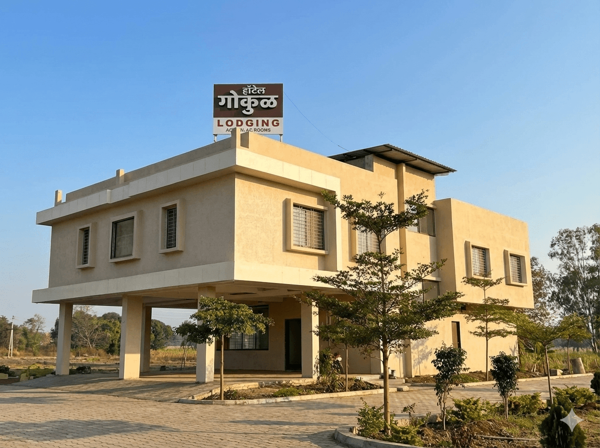 Hotel Gokul exterior — comfortable accommodation near Shri Balumama Temple, Admapur